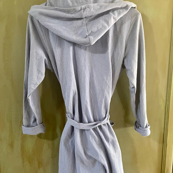 Make & Model Nordstrom Purple cotton Confetti dot robe with belt - Picture 6 of 12